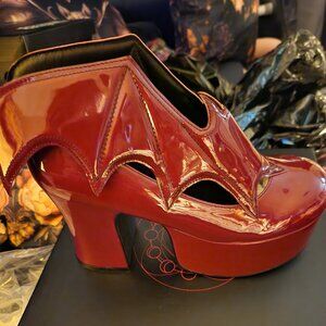 StrangeCvlt Vampira Oxblood size 8